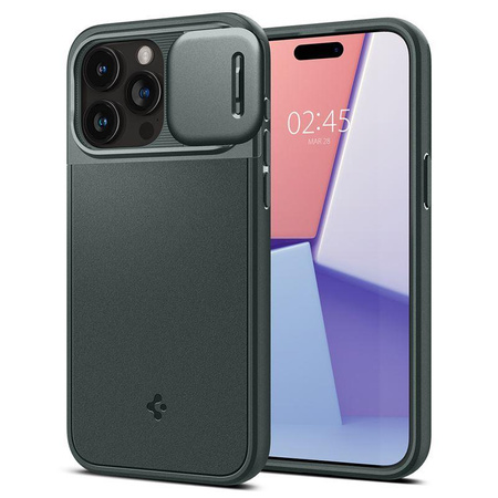 SPIGEN OPTIK ARMOR MAG MAGSAFE IPHONE 15 PRO ABYSS GREEN