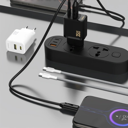 DUDAO ŁADOWARKA A27 MAXC 35W DO TELEFONÓW IPHONE 12 13 14 15 Z KABLEM
