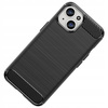 Elastyczne etui wzór karbon do iPhone 15 Plus Carbon Case - czarne