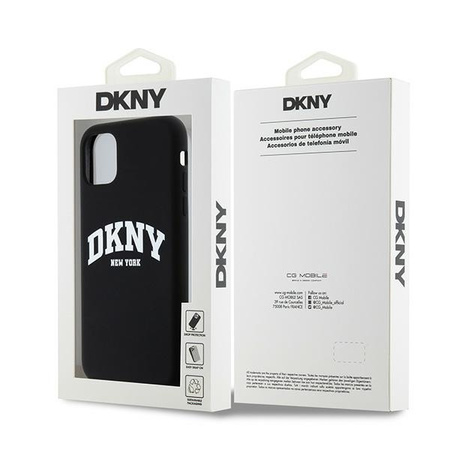 DKNY ETUI HARDCASE DO IPHONE 11 XR 6.1 Z LIQUID SILICONE DO MAGSAFE BIAŁE
