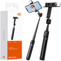 Double Shot kijek selfie, stick, tripod, bluetooth, statyw, czarny, Mcdodo