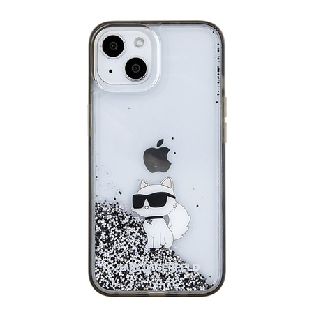 KARL LAGERFELD ETUI LIQUID GLITTER DO IPHONE 15 14 13 6.1 Z CHOUPETTE