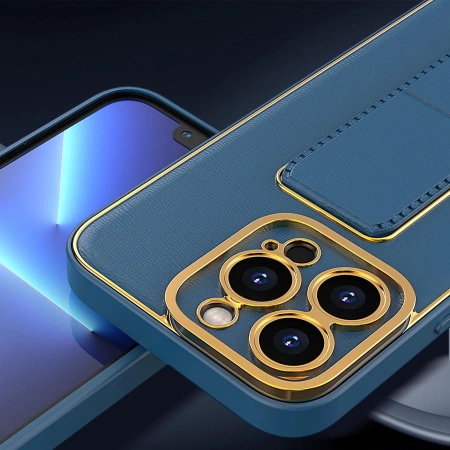 HURTEL CASE KICKSTAND DO IPHONE 13 PRO MAX Z ANTYPOŚLIZGOWYM WYKOŃCZENIEM
