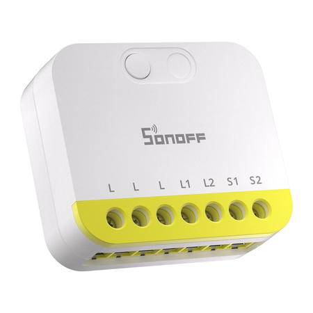 Dwukanałowy mini przełącznik bez N Sonoff MINI-ZB2GS-L ZigBee