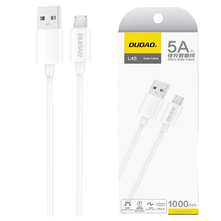 DUDAO KABEL L4SM USB-A MICRO USB 2A DO TELEFONÓW 1M KOMFORTOWE ŁADOWANIE