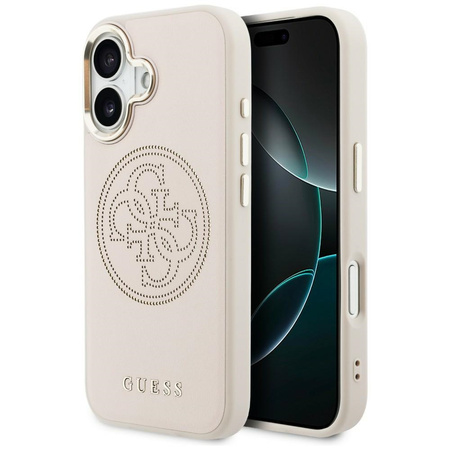 Etui Guess Perforated 4G MagSafe do iPhone 17 różowy