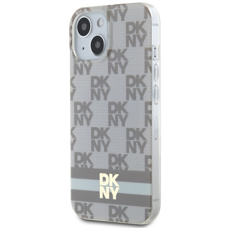 DKNY ETUI HARDCASE DO IPHONE 15 PLUS 14 PLUS 6.7 IML CHECKERED MONO