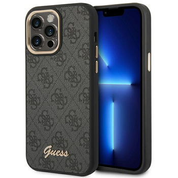 GUESS ETUI HARD CASE DO IPHONE 14 PRO MAX 6.7 VINTAGE GOLD LOGO Z PASEM 4G
