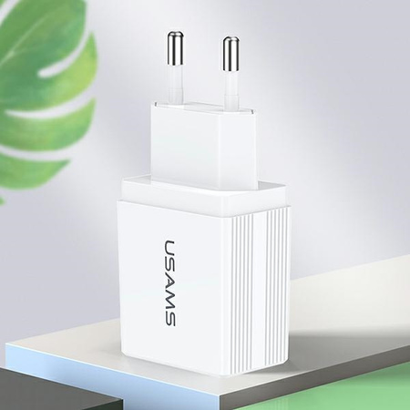 USAMS ŁADOWARKA 2XUSB T24 2,1A DO TELEFONÓW ANDROID IPHONE Z DWOMA