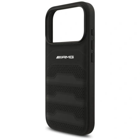 MERCEDES ETUI AMG LEATHER DEBOSSED LINES LOGO DO IPHONE 17 PRO LUKSUSOWE