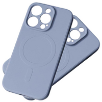 Silikonowe etui kompatybilne z MagSafe do iPhone 15 Pro Max  Silicone Case - szare