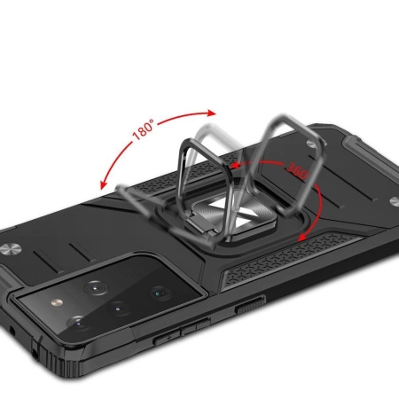 WOZINSKY ETUI RING ARMOR DO SAMSUNG GALAXY S22 ULTRA Z MAGNETYCZNYM STAND