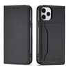 Magnet Card Case etui do iPhone 12 Pro Max pokrowiec portfel na karty kartę podstawka czarny