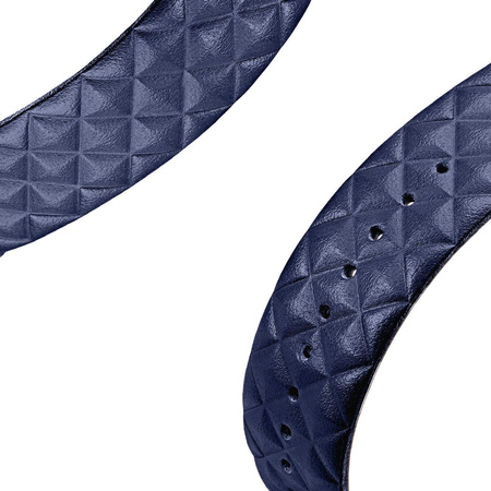 Dux Ducis Strap skórzany pasek do Watch 7 / 6 / 5 / 4 / 3 / 2 / SE (41 / 40 / 38mm) opaska bransoleta bransoletka z naturalnej skóry niebieski (Enland Version)