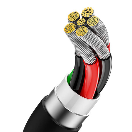 BASEUS KABEL USB-C 100W 2M DO ŁADOWANIA TELEFONÓW Z SZYBKIM ŁADOWANIEM