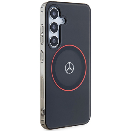 MERCEDES ETUI HARDCASE DO SAMSUNG S24 S921 DO MAGSAFE DOUBLE LAYER CZARNY