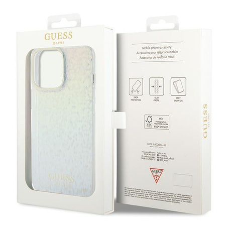 Etui Guess IML Faceted Mirror Disco Iridescent na iPhone 15 Pro Max - wielokolorowe