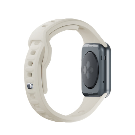 38/40/41/42 mm Nude (small) - 3mk Silicone Watch Strap for Apple