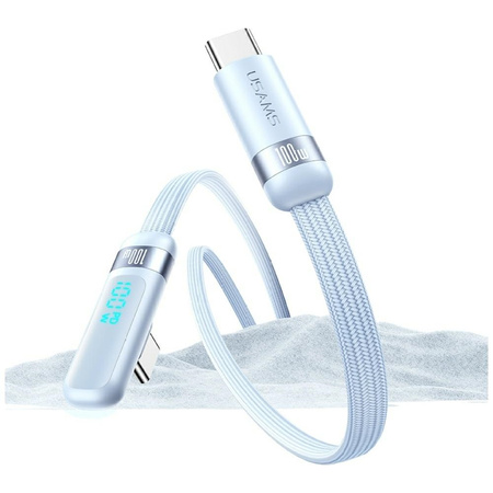 Kabel USAMS US-SJ653 PD 100W USB-C/USB-C 1.2m fioletowy