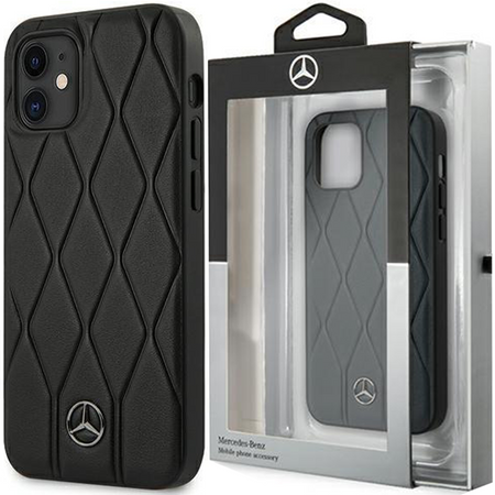 Mercedes MEHCP12SMULBK iPhone 12 mini 5,4" czarny/black hardcase Wave Line