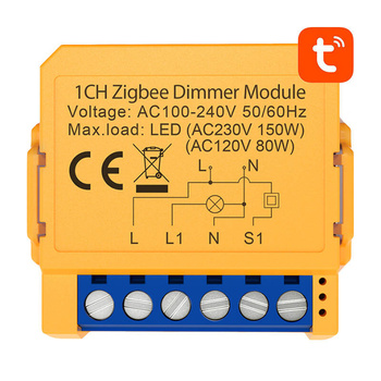 AVATTO PRZEŁĄCZNIK ZDMS16-2 DO TUYA ZIGBEE BEZPRZEWODOWE ZDALNE ZARZĄDZANIE
