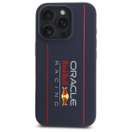 Red Bull RBHMP16X24SIOLRV iPhone 16 Pro  Max 6.9 hardcase granatowy/navy Silicone Vertical Logo MagSafe