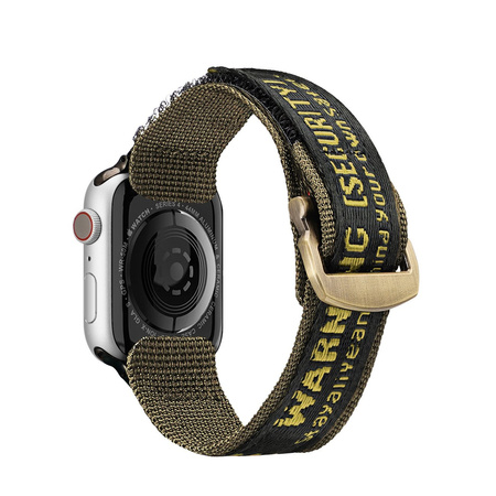 Dux Ducis Strap (Outdoor Version) pasek Apple Watch Ultra, SE, 8, 7, 6, 5, 4, 3, 2, 1 (49, 45, 44, 42 mm) nylonowa opaska bransoleta żółta