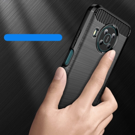 HURTEL CARBON CASE POKROWIEC ELASTYCZNY DO NOKIA X100 WYSOKA OCHRONA I STYL