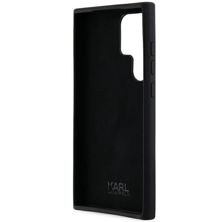 Etui Karl Lagerfeld Silicone Ikonik Metal Pin na Samsung Galaxy S23 Ultra - czarne