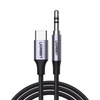 Ugreen kabel audio stereo AUX 3,5 mm mini jack - USB Typ C do telefonu tabletu 1m czarny ( 20192)