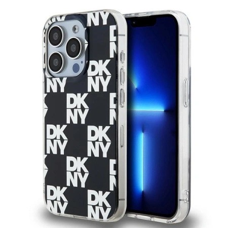 DKNY POKROWIEC HARDCASE DO IPHONE 15 PRO IML CHECKERED MONO STRUKTURA