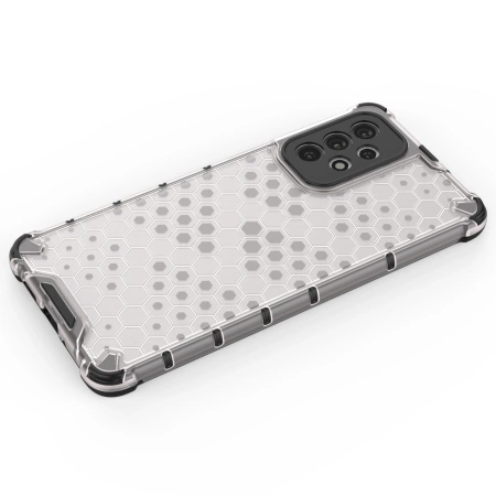 HURTEL POKROWIEC OCHRONNY DO SAMSUNG GALAXY A73 HONEYCOMB Z ŻELOWĄ RAMKĄ