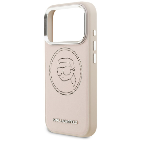 Etui Karl Lagerfeld K Head Point Logo    MagSafe do iPhone 17 Pro różowy