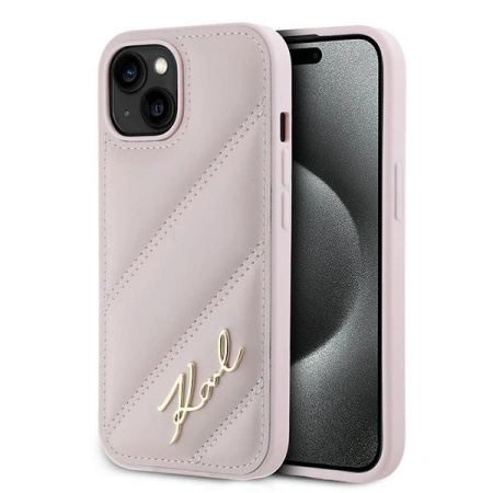KARL LAGERFELD KLHCP15SPQDSMGP ETUI DO IPHONE 15 14 13 6.1 HARDCASE