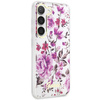 Etui Guess GUHCS23SHCFWST S23 S911 - białe Flower Collection