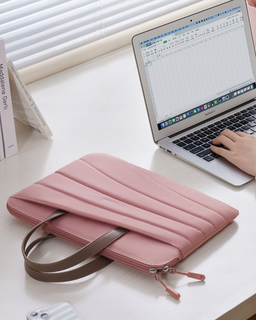INNOSTYLE DAMSKA TORBA NA LAPTOPA 15 6 16 WODOODPORNA CARRYLITE SLIM RÓŻOWA