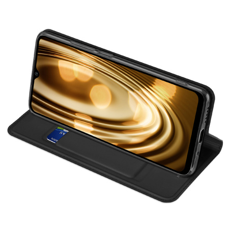 Dux Ducis Skin Pro etui Xiaomi Poco C40 pokrowiec z klapką portfel na kartę podstawka czarne