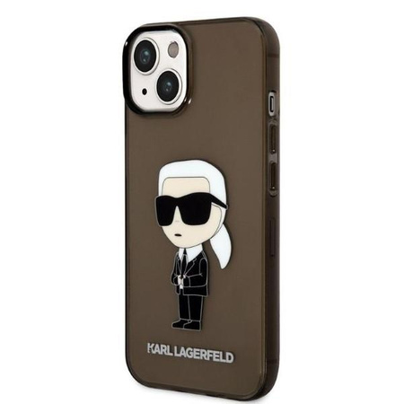 Karl Lagerfeld KLHCP14MHNIKTCK iPhone 14 Plus 6,7" czarny/black hardcase Ikonik Karl Lagerfeld