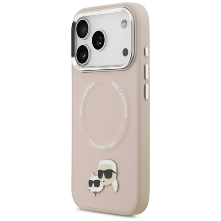 Etui Karl Lagerfeld Karl & Choupette     Pins MagSafe do iPhone 17 Pro różowy