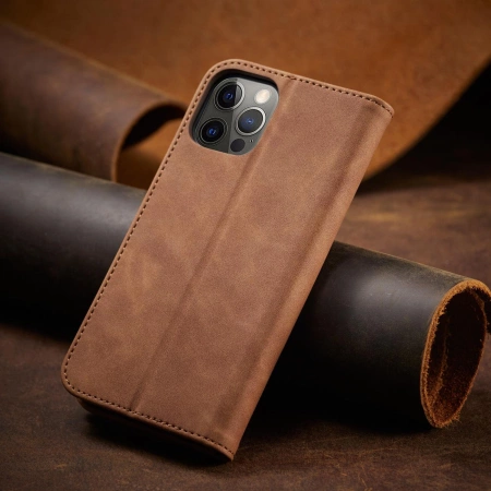 HURTEL ETUI CASE POKROWIEC MAGNETYCZNY DO IPHONE 12 PRO MAX PORTFEL Z KARTĄ