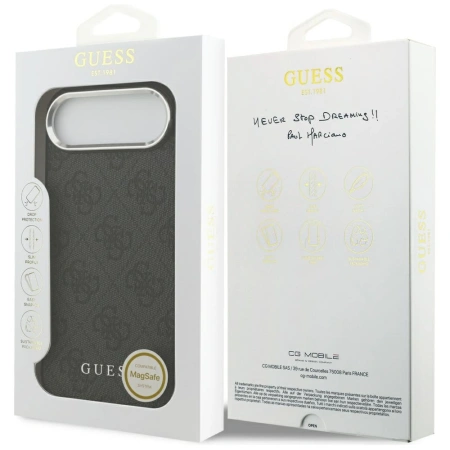 GUESS ETUI CASE DO IPHONE 17 AIR MAGSAFE PU CLASSIC LOGO MAGNETYCZNE