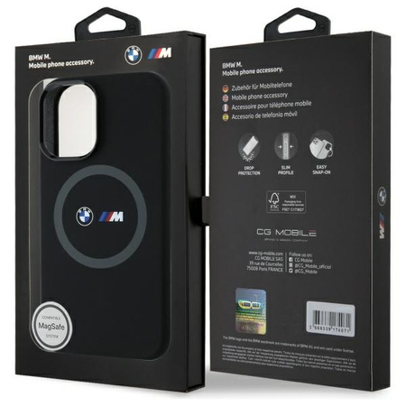 BMW ETUI DO IPHONE 16 6.1 HARDCASE MAGNETYCZNE Z PRINTED RING DO MAGSAFE