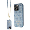 Guess GUHCP14LP4TDSCPB iPhone 14 Pro 6.1" niebieski/blue hardcase Crossbody 4G Metal Logo