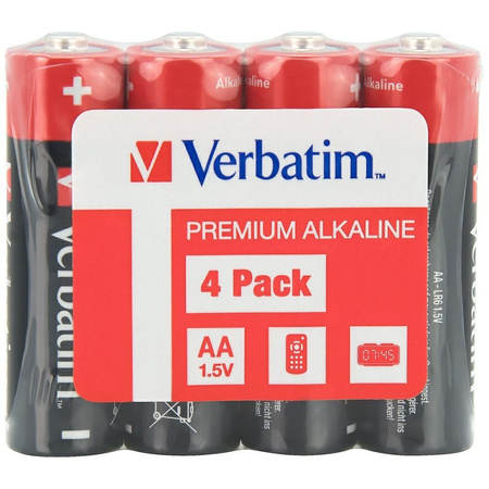 VERBATIM BATERIA AA LR6 4 SZT ALKALICZNE DO PILOTÓW ZABAWEK ELEKTRONICZNYCH