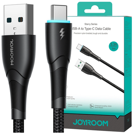 Kabel Joyroom Starry Series SA32-AC3 3A USB-A / USB-C 1m - czarny