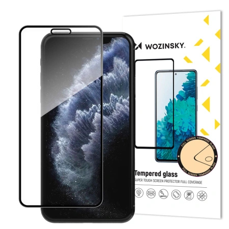WOZINSKY SZKŁO HARTOWANE FULL GLUE DO IPHONE XS X 11 PRO Z RAMKĄ Z OCHRONĄ
