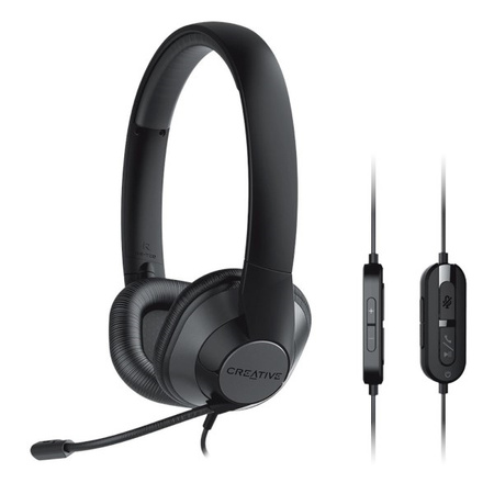 CREATIVE SŁUCHAWKI PRZEWODOWE Z MIKROFONEM HS-720 V2 DO PC KOMPUTERA USB