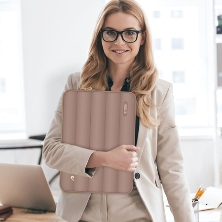 TECH-PROTECT PUFFY ETUI DO LAPTOPA 13 14 CALI WALNUT OCHRONA ANTYWSTRZĄSOWA