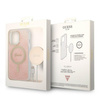 Guess zestaw ładowarka MagSafe + etui do iPhone 13 Pro Max 6,7" różowe 4G Print (GUBPP13XH4EACSP)