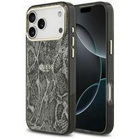 Etui Guess Python Pattern MagSafe do     iPhone 17 Pro Max czarny